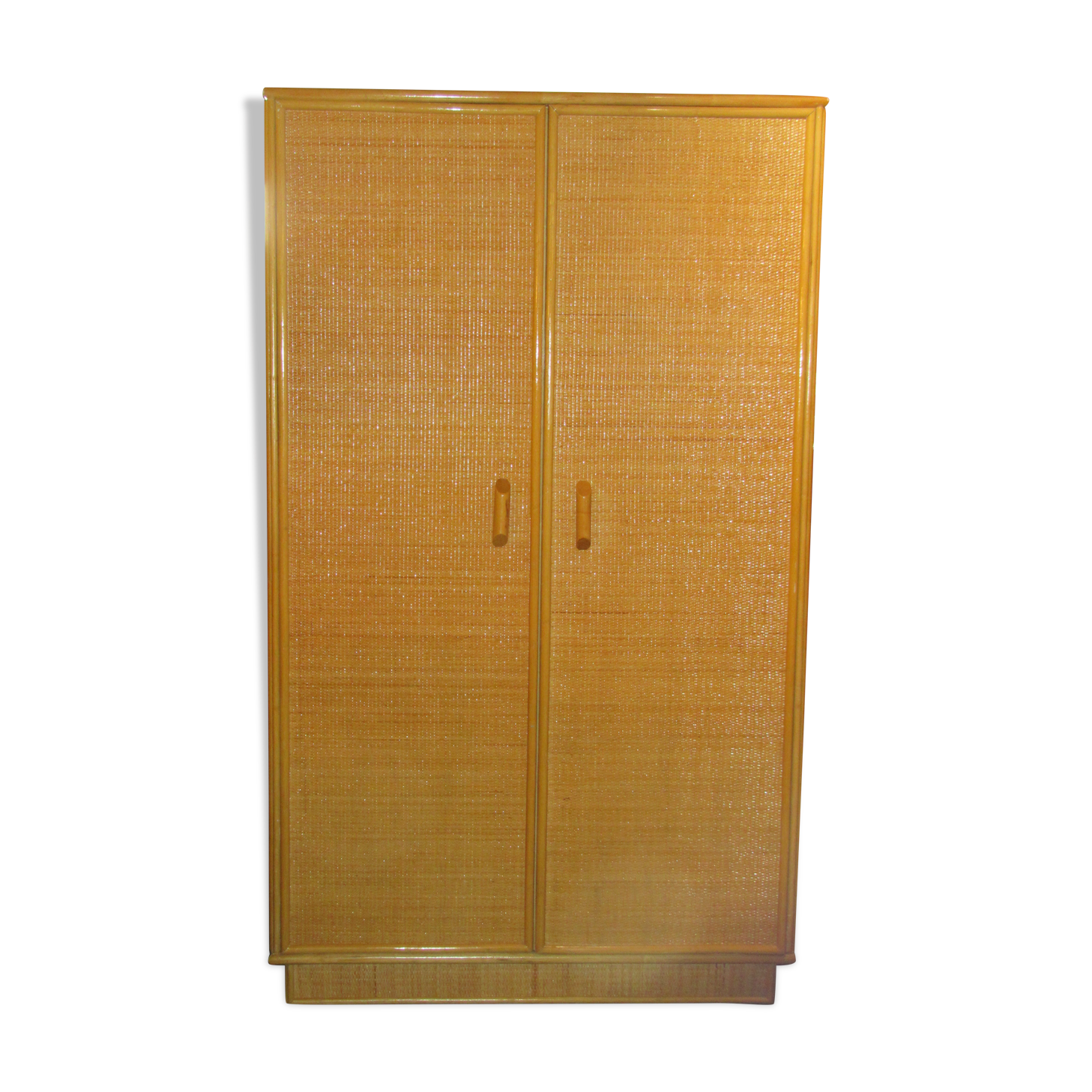Rattan cabinet and vintage bamboo