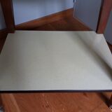 Formica and wood dessert table on wheels