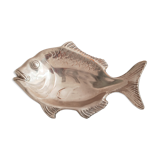Vide poche poisson métal argenté