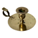 Cellar rat candle holder with brass ring