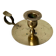 Cellar rat candle holder with brass ring