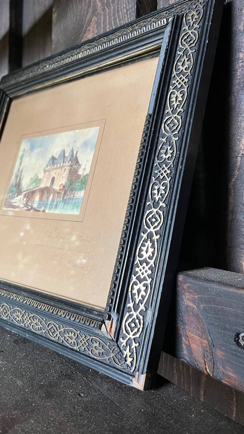 Watercolor R of Moraine 12 x 8