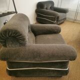 Pair of vintage italian design armchairs from the 70s