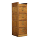 Vintage Industrial English Oak Filing Cabinet with Drawers, 1920s