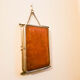 Old barber triptych mirror - 22x51cm