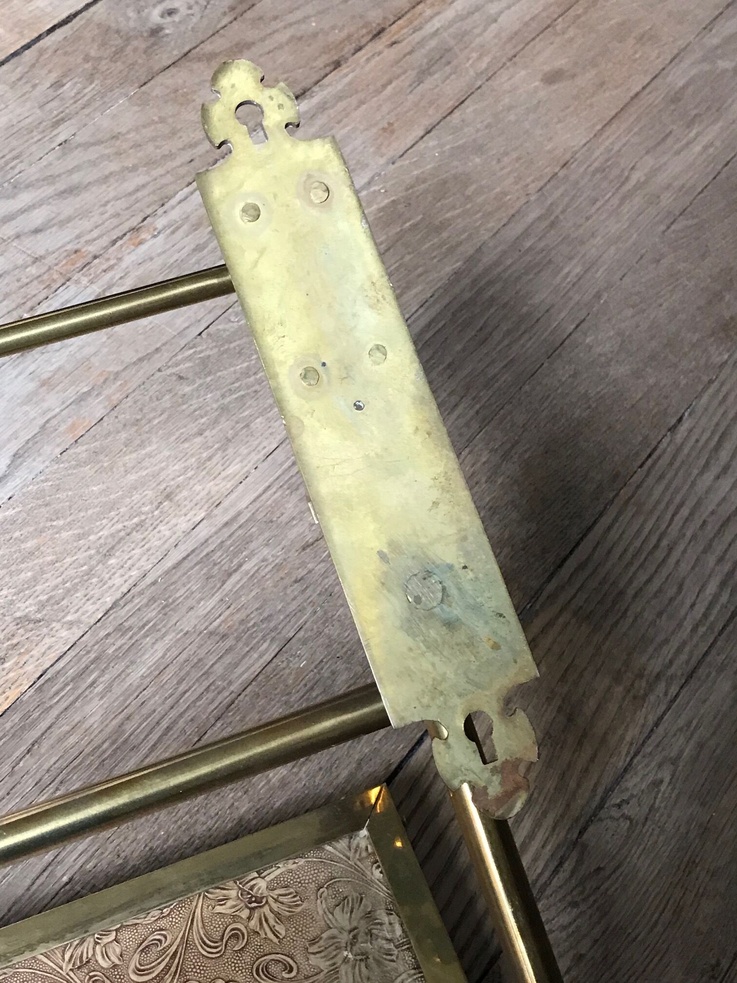 Miroir en laiton biseauté