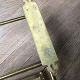 Beveled brass mirror