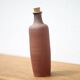 Bouteille en terre cuite vintage, bouteille décorative, poterie