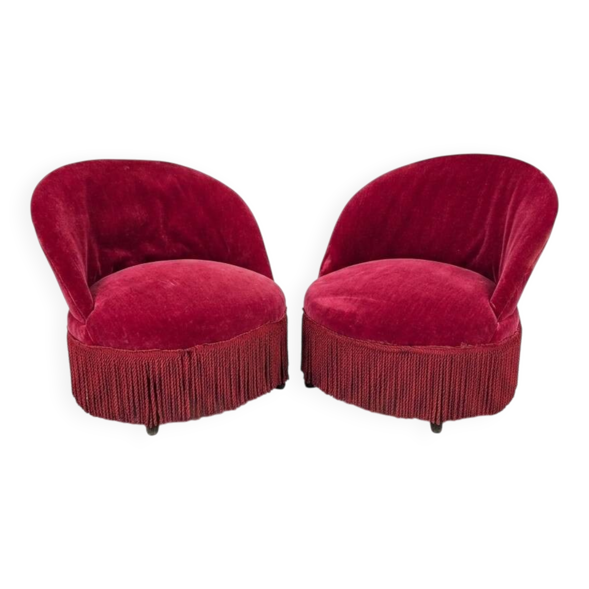 Pair of antique frog chairs