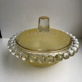 Yellow granita glass box 50s-60s