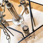 Lampes en verre orange six ampoules