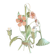 Ancien lustre fleuri italien