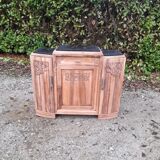 Art Deco buffet 1930 in raw walnut