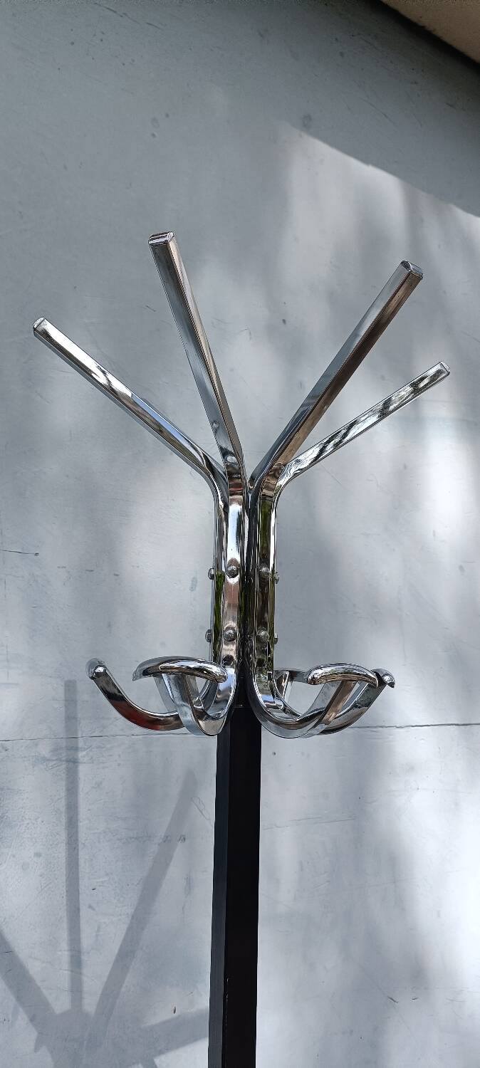 Vintage chrome coat rack