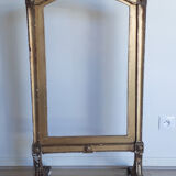 Parefeu écran de cheminée époque Napoléon III en bois doré  - XIXe ( H 108 cm)