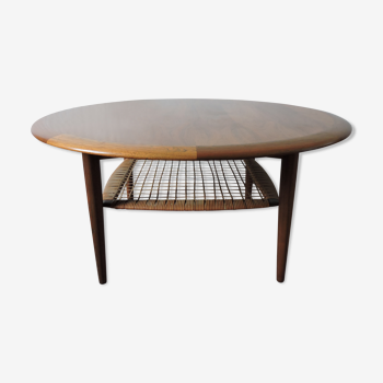 Table basse ronde de Johannes Andersen pour le CFC Silkeborg 1960