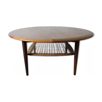 Table basse ronde de Johannes Andersen pour le CFC Silkeborg 1960