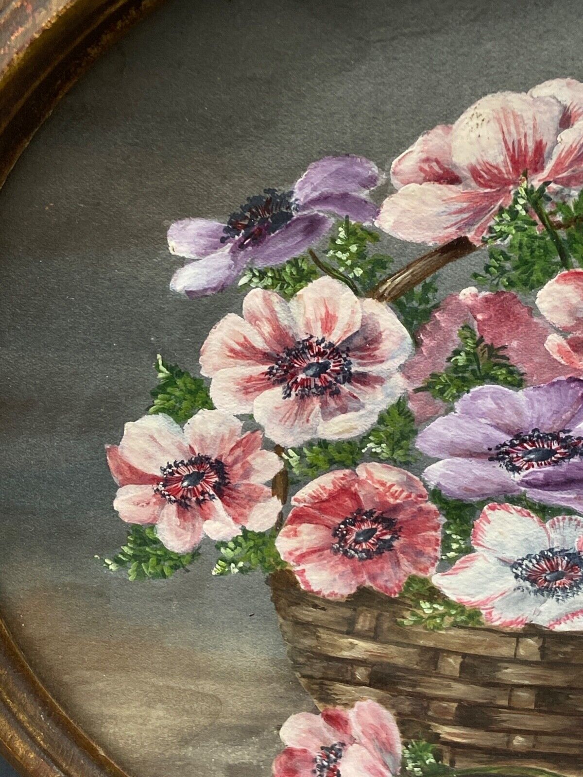 Watercolor on paper in euget-barry still life bouquet of flowers twentieth