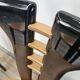 Ensemble de 6 chaises Pierre Cardin en bois laqué noir, 1970