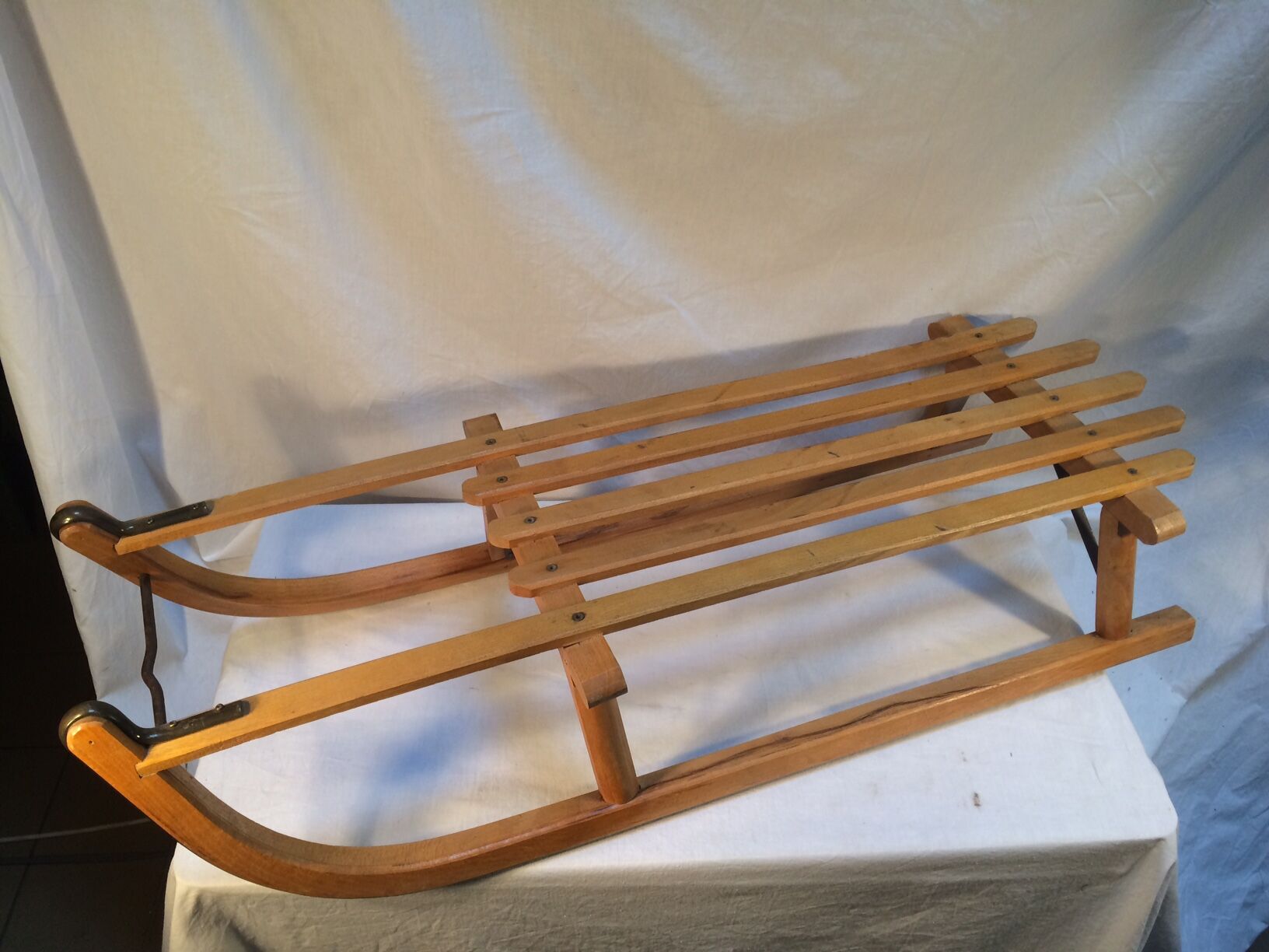 Traditional vintage wooden sled