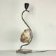 Pied de lampe chrome et améthyste du Brésil
