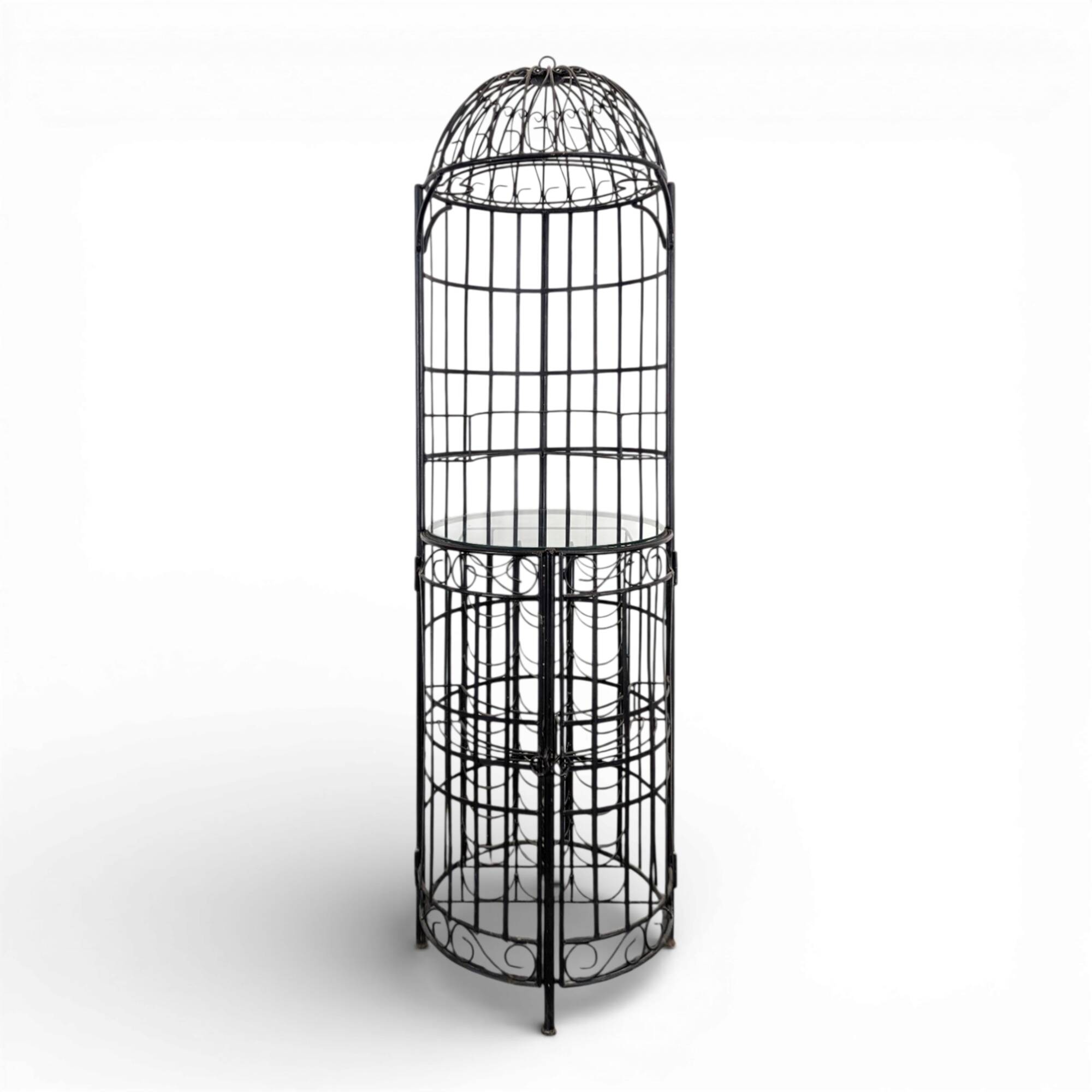 Wrought iron bar kiosk