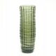 Baleron vase Modernism, transparent glass, HSG Ząbkowice, Poland, 1970s