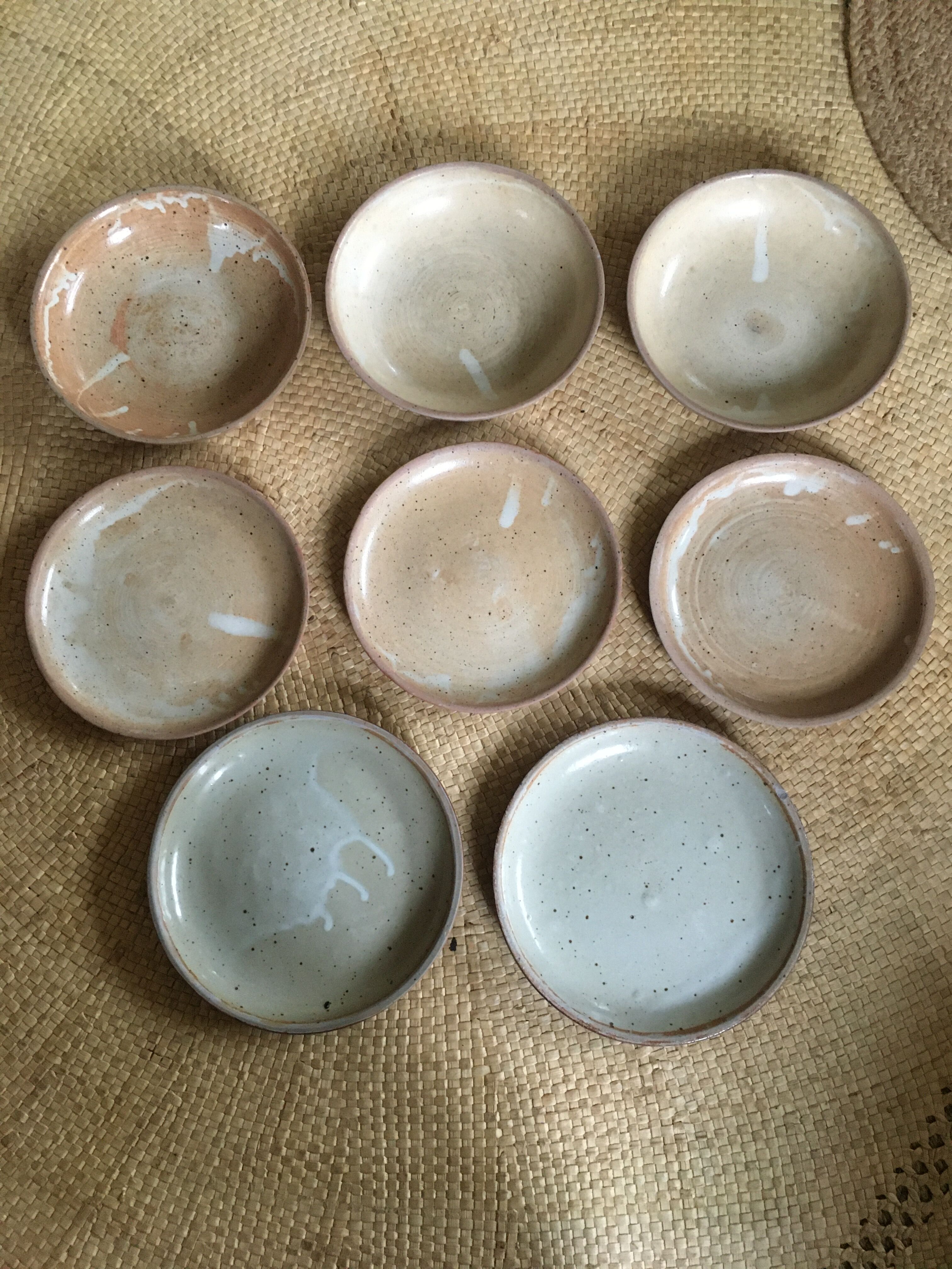 Lot of 8 sandstone plates