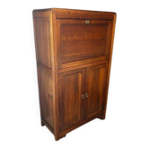 Secretary in solid walnut