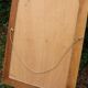 Vintage champagne gold wooden mirror – Louis-Philippe style – 86 × 62 cm