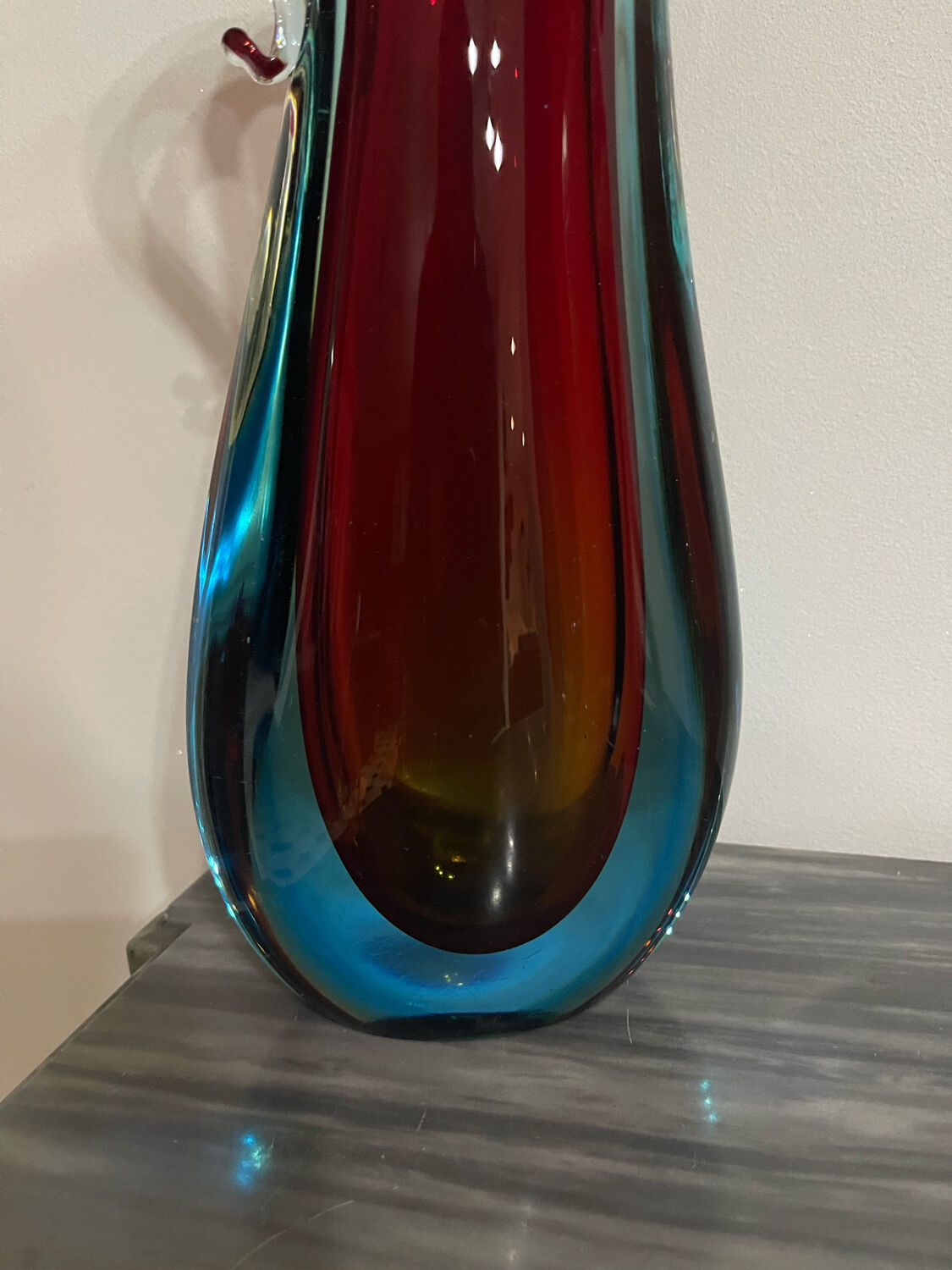 Murano crystal vase