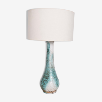 Turquoise and white lamp, France, 1960