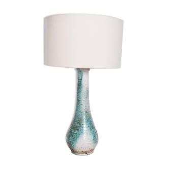 Turquoise and white lamp, France, 1960