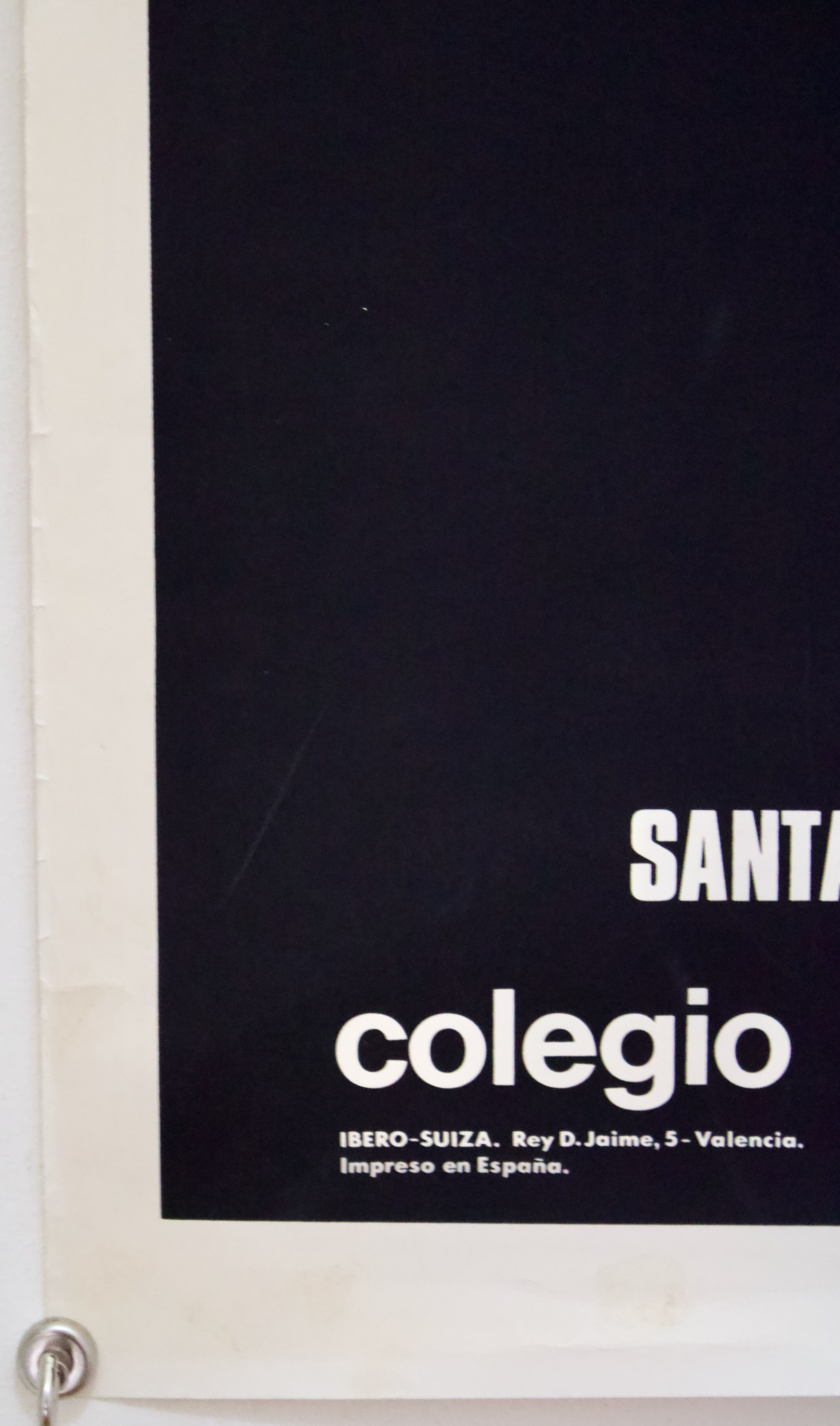 Poster of the Exhibition of Multiple and Contemporary Graphic Arts of Santa-Cruz de Tenerife in 1972