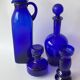Cobalt blue glassware