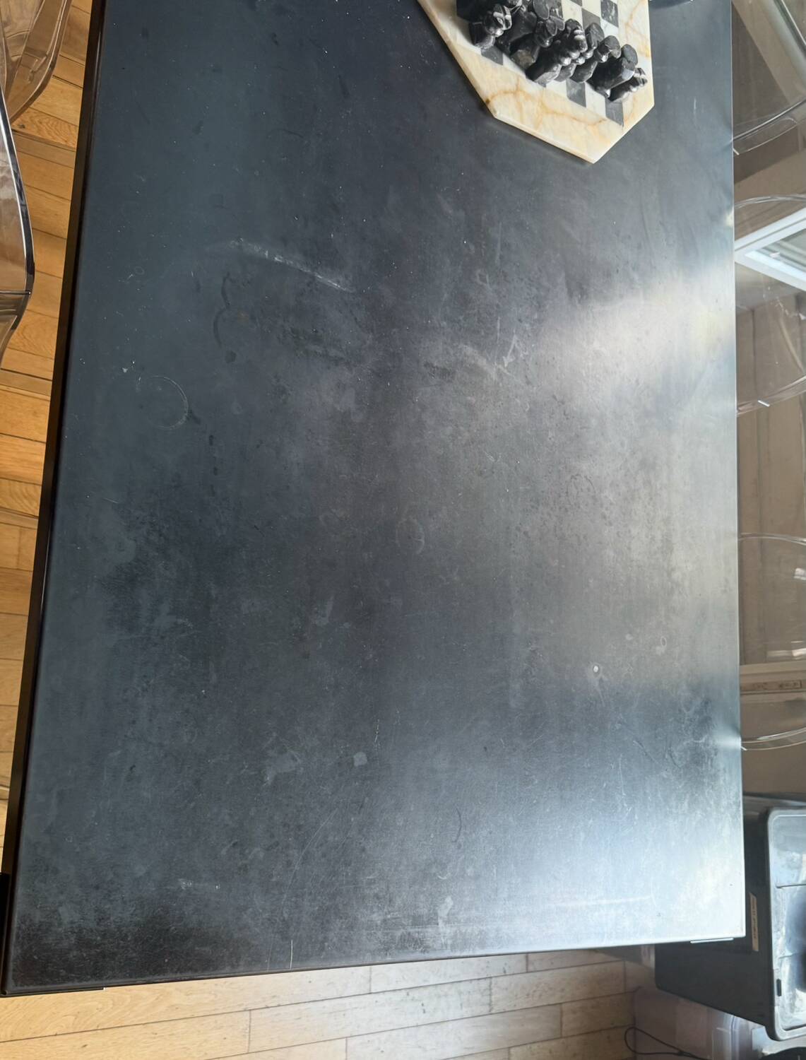 Zeus rectangular table, Big Irony metal / Maurizio Peregalli, 2000