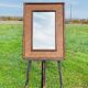Vintage mirror, bamboo, caning and rattan, circa 1960s