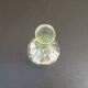 1970s Vase / Soliflore with body on shower stand Transparent glass