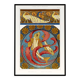 Poster “Peacocks and Fish”, after an Art Nouveau lithograph from 1897