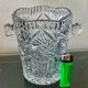 Cut crystal ice bucket