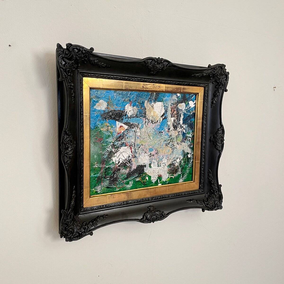 Felix Bachmann, Abstract Composition, Acrylic & Mixed Media on Board, 2022, Framed