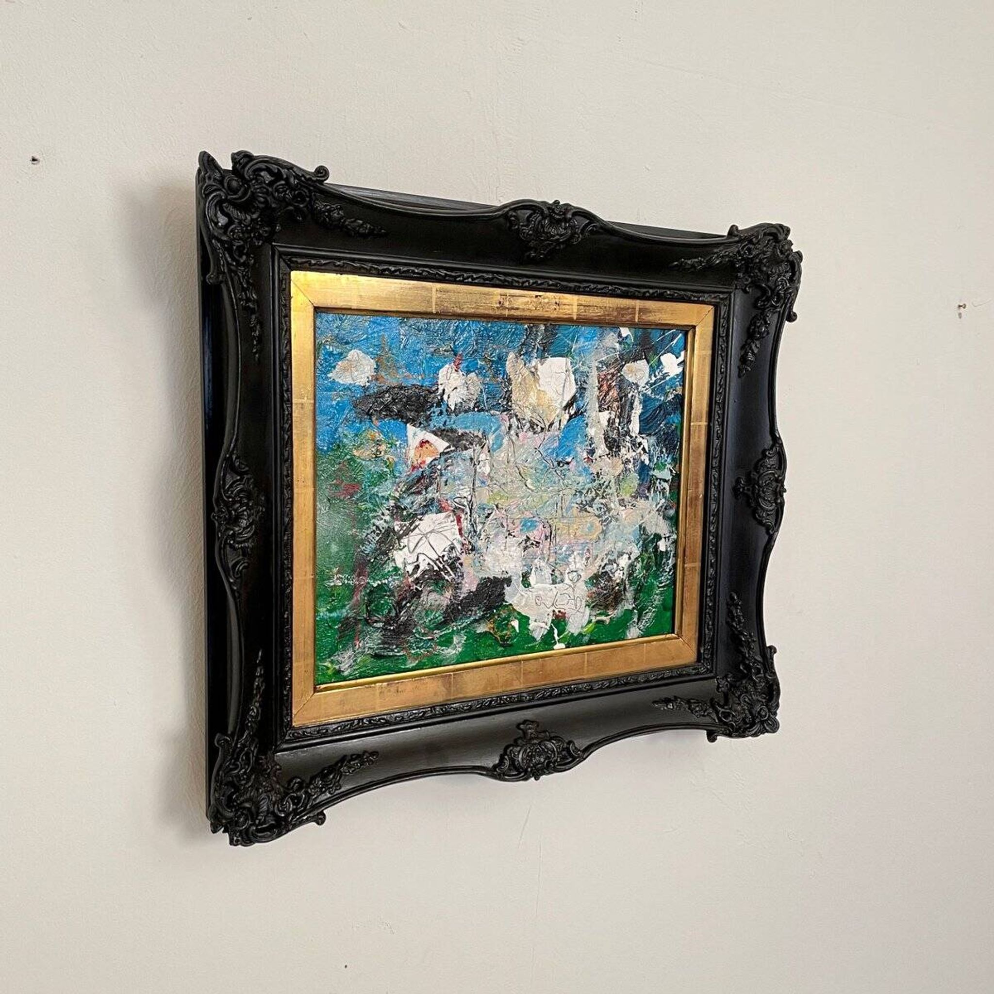 Felix Bachmann, Abstract Composition, Acrylic & Mixed Media on Board, 2022, Framed