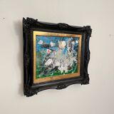 Felix Bachmann, Abstract Composition, Acrylic & Mixed Media on Board, 2022, Framed