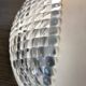 Industrial glass ceiling light, 60s-70s