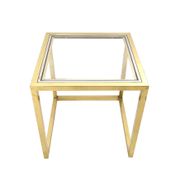 Set of Postmodern Brass, Steel and Glass Nesting Tables by Romeo Rega, Italy