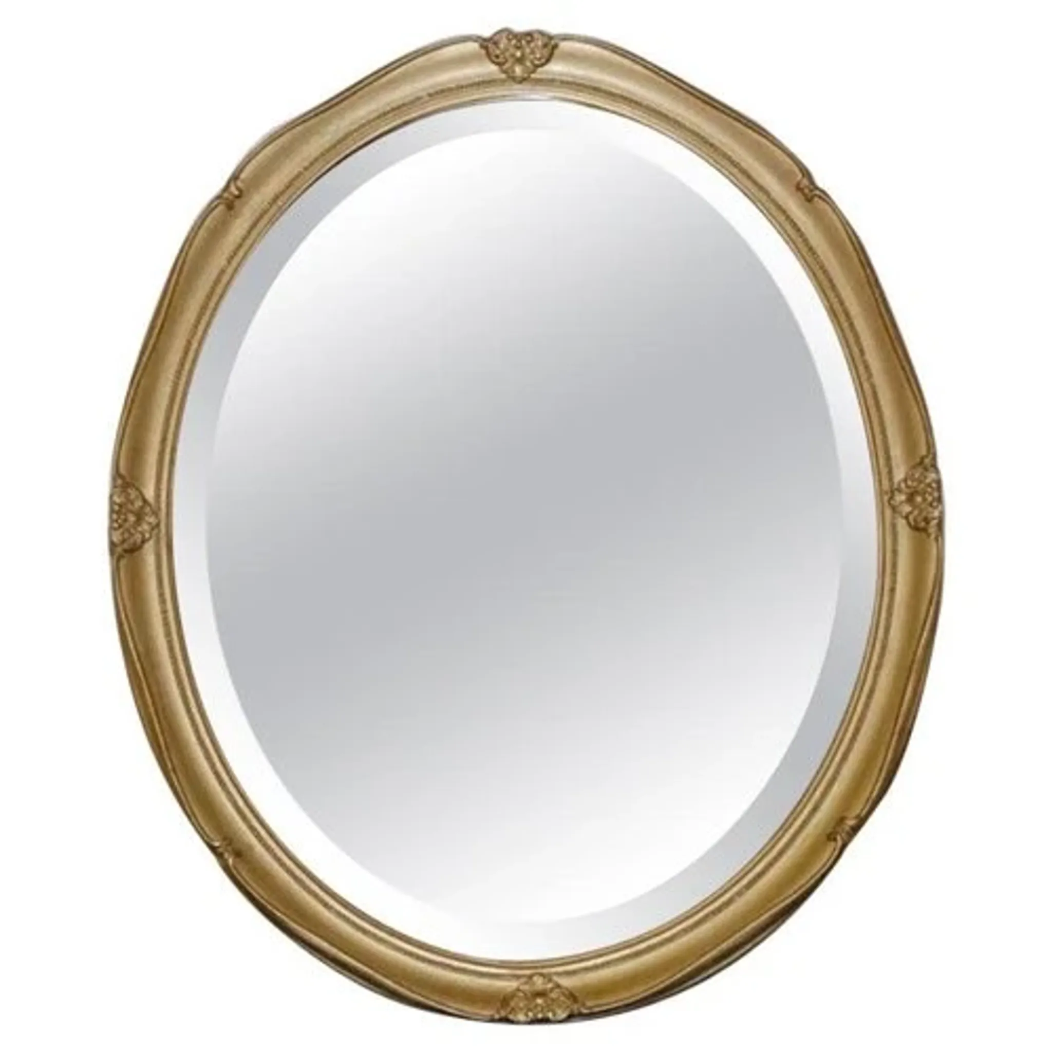 Vintage Oval Gold Mirror