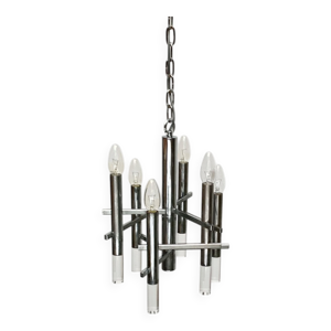 Lustre italien en chrome - milieu