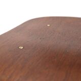 Curved plywood and metal chair, 1950s, set of 4