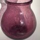 Bubble mouth blown glass vase Biot style height 22cm