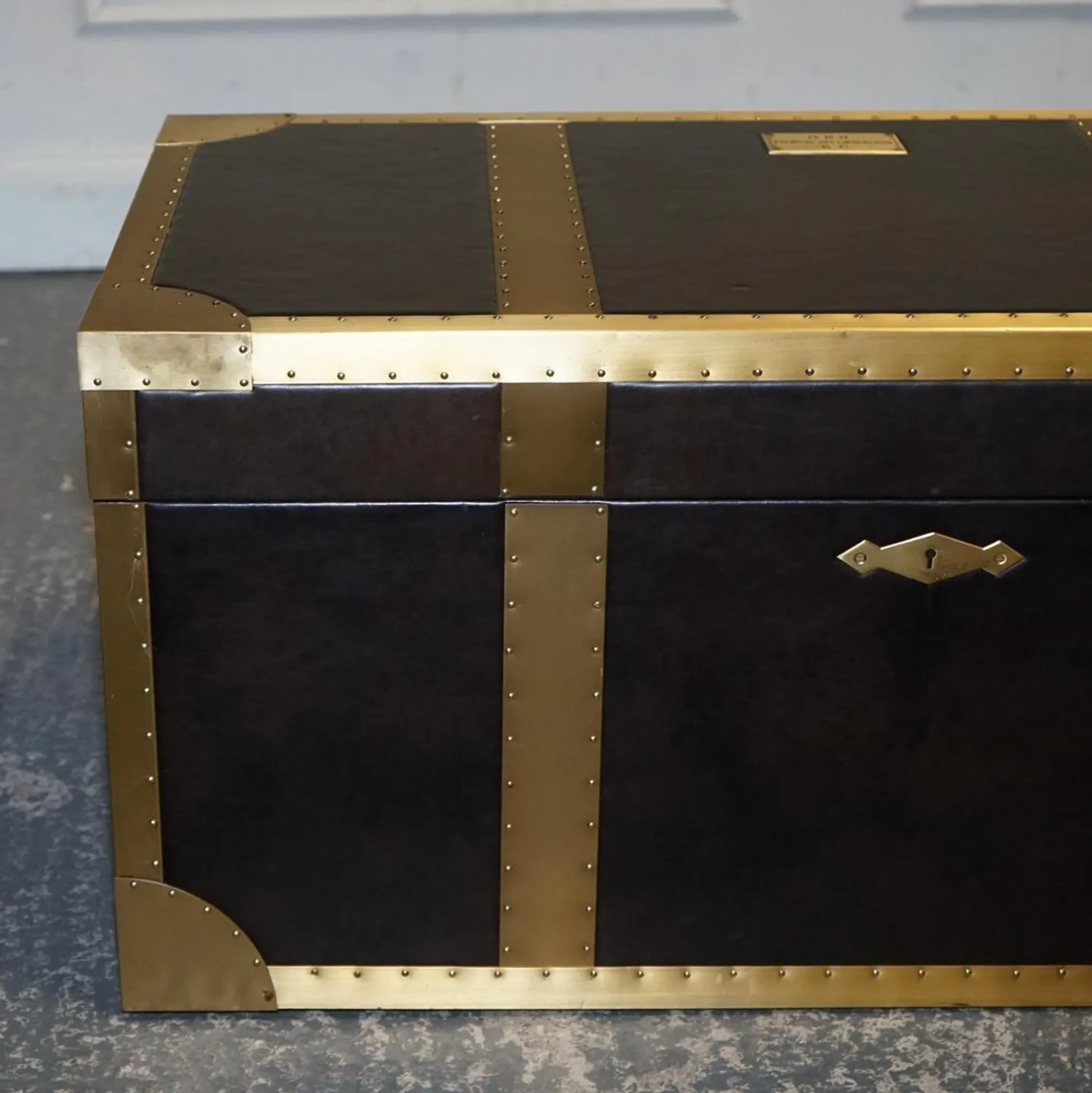 Cumberland Storage Chest with Red Velvet Lining by Timothy Oulton